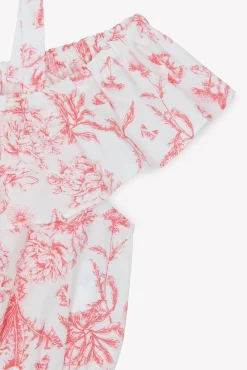 Ensemble long Praline inspiration Toile de Jouy