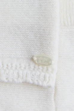 Ensemble long Ecru col volanté