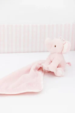 Ferdinand l'éléphant Doudou rose pâle