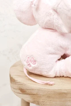 Ferdinand l'éléphant 25 cm rose pâle