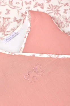 Gigoteuse T2 Imprimé inspiration Toile de Jouy rose