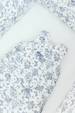 Gigoteuse T2 Imprimé inspiration toile de jouy bleu