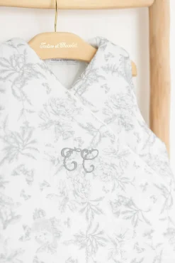 Gigoteuse T2 Imprimé inspiration toile de jouy gris