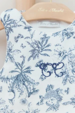 Gigoteuse T1 Imprimé inspiration toile de jouy bleu