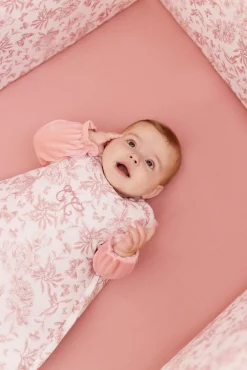 Gigoteuse T1 Imprimé inspiration Toile de Jouy rose