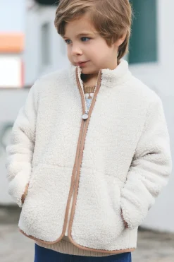 Gilet Beige imitation fourrure mouton