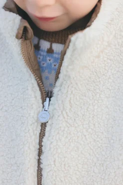 Gilet Beige imitation fourrure mouton