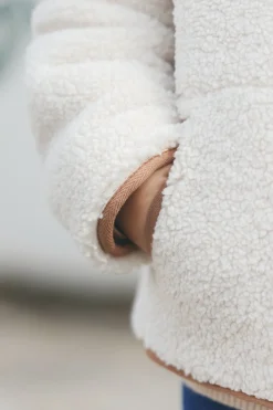 Gilet Beige imitation fourrure mouton