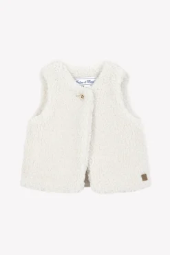 Gilet Beige imitation fourrure