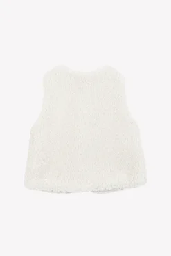 Gilet Beige imitation fourrure