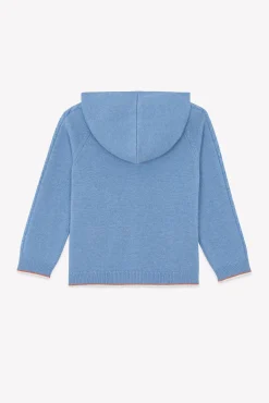 Gilet Bleu grisé chiné signature TC