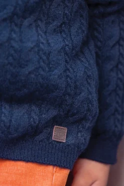 Gilet Marine 100% cachemire