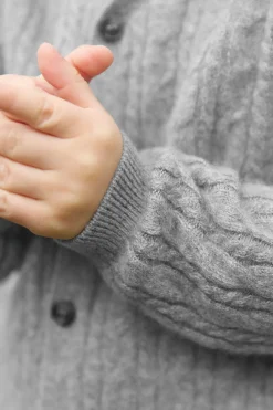 Gilet Gris chiné 100% cachemire