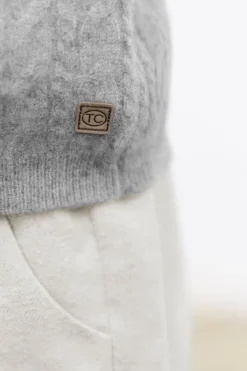 Gilet Gris chiné 100% cachemire