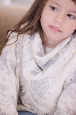 Grand Foulard Gris clair Kujten x Tartine et Chocolat