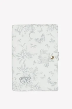 Housse de carnet Imprimé toile de jouy gris