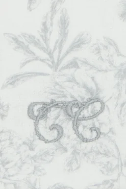 Housse de carnet Imprimé toile de jouy gris