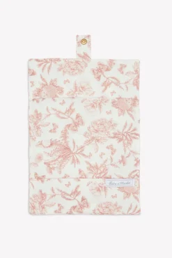 Housse de carnet de santé Imprimé inspiration Toile de Jouy rose