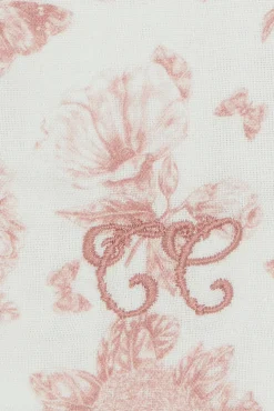 Housse de carnet de santé Imprimé inspiration Toile de Jouy rose
