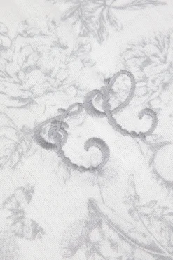 Housse de couette Imprimé inspiration toile de jouy gris