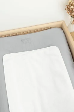 Housse de matelas à langer Imprimé inspiration toile de jouy gris