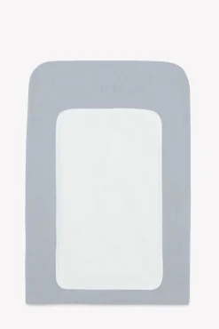 Housse de matelas à langer Imprimé inspiration toile de jouy gris