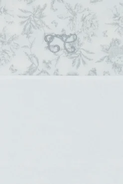 Housse de matelas à langer Imprimé inspiration toile de jouy gris