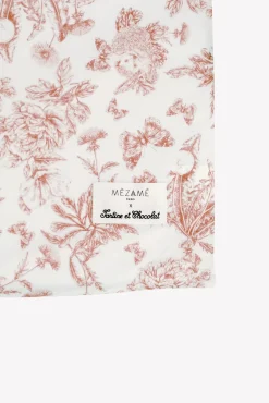 Housse imprimée toile de jouy rose Mèzamé x Tartine et Chocolat