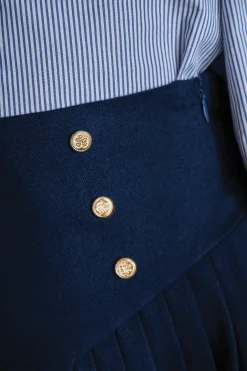 Jupe Marine plis religieux