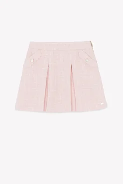 Jupe Rose poudré tweed