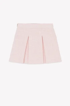 Jupe Rose poudré tweed