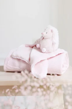 Léon le hérisson Doudou rose pâle