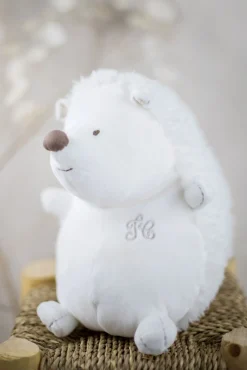 Léon le hérisson 25 cm écru