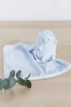 Léon le hérisson Doudou bleu ciel