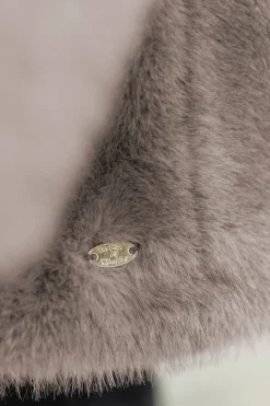 Manteau Taupe imitation fourrure