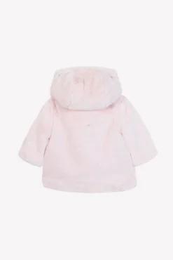Manteau Rose pâle imitation fourrure