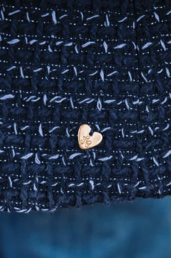 Manteau Marine en tweed