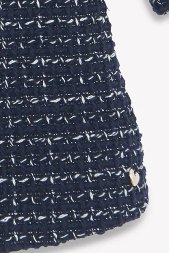 Manteau Marine en tweed