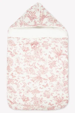 Nid d'ange Imprimé inspiration Toile de Jouy rose