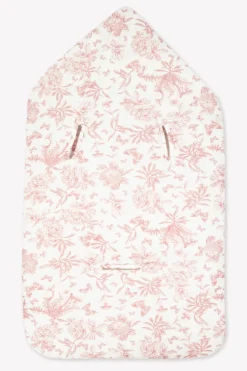 Nid d'ange Imprimé inspiration Toile de Jouy rose