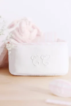 Panière Garda rose pâle