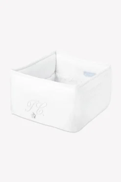 Panière Monogramme blanc
