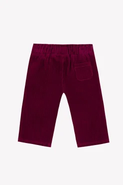 Pantalon Prune velours nœud