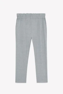 Pantalon Gris chiné en flanelle