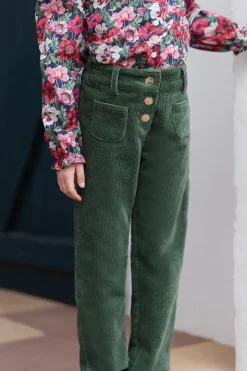 Pantalon Vert de gris en velours