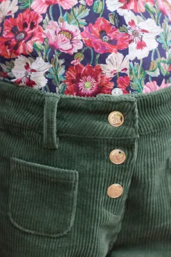 Pantalon Vert de gris en velours