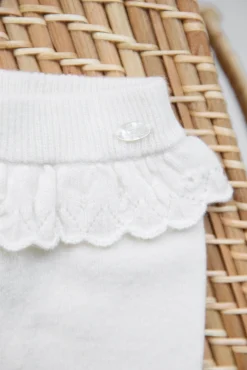 Pantalon Ecru avec jeux de volants