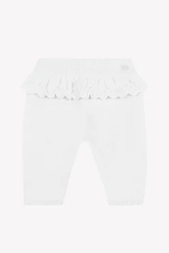 Pantalon Ecru avec jeux de volants