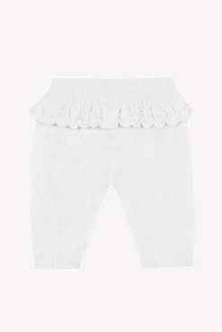 Pantalon Ecru avec jeux de volants