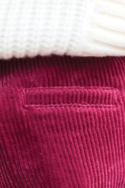 Pantalon Magenta en velours